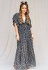 SIZE LARGE Garden Party Printed Maxi  Dress