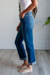 JUDY BLUE Campbell High Rise Straight Jeans