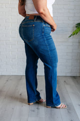 JUDY BLUE Campbell High Rise Straight Jeans