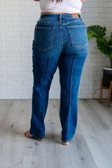 JUDY BLUE Campbell High Rise Straight Jeans