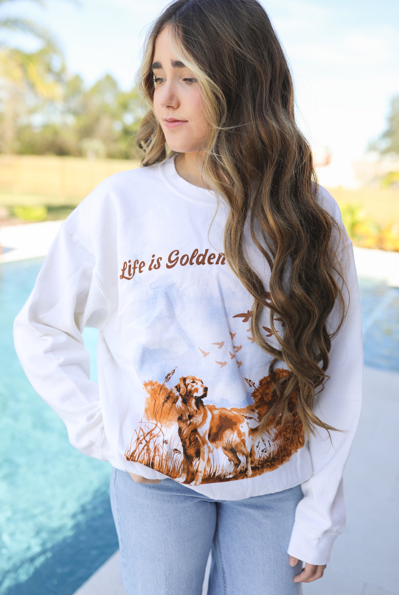 Life is Golden Graphic Sweatshirt