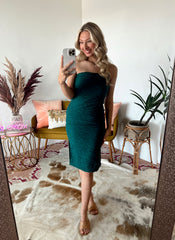 SIZE LARGE Jaclyn Strapless Bodycon Dress