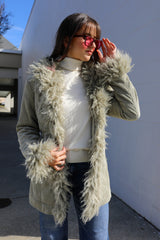 SIZE MEDIUM Jenny Fur Long Length Jacket