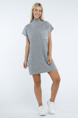 Camryn Mock Neck Sweater Dress