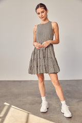 KAIA GINGHAM TIERED DRESS [ONLINE EXCLUSIVE]
