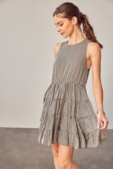 KAIA GINGHAM TIERED DRESS [ONLINE EXCLUSIVE]