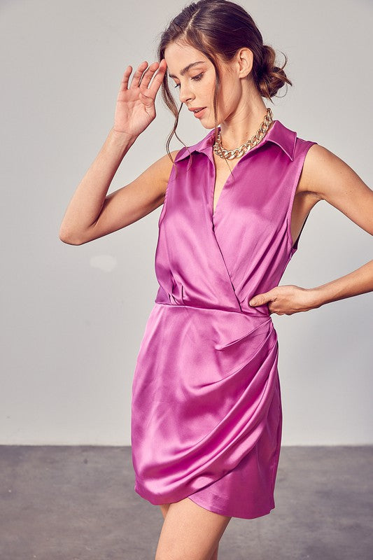 Everlyn Collar Wrap Dress [online exclusive]