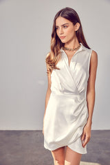 Everlyn Collar Wrap Dress [online exclusive]