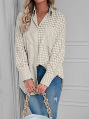 Josie Plaid Button Down Top