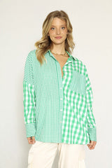 Josie Plaid Button Down Top