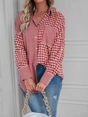 Josie Plaid Button Down Top