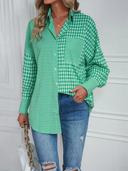 Josie Plaid Button Down Top