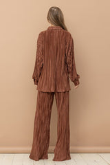 Manning Pleated Blouse Pants Set [ONLINE EXCLUSIVE]