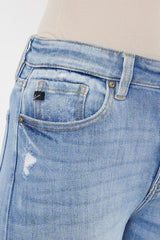 KANCAN ALWAYS FRAYED HIGH RISE JEANS [online exclusive]