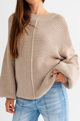 Kenlee Ribbed Knitted Sweater