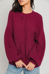 Kenlee Ribbed Knitted Sweater