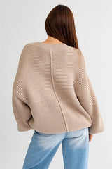 Kenlee Ribbed Knitted Sweater