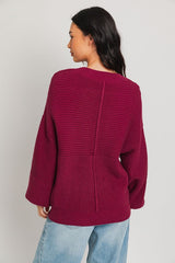 Kenlee Ribbed Knitted Sweater