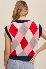 Aggie Cropped Sweater Vest