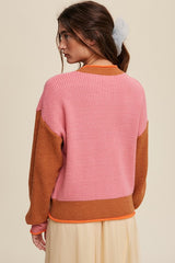 Cali Color Block Knit Sweater