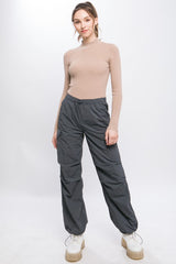 Loose Fit Parachute Cargo Pants