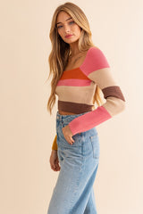 Brunch Girl Stripe Knit Top [online exclusive]