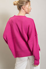 Kiki Long Sleeve Ribbed Sweater