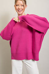 Kiki Long Sleeve Ribbed Sweater