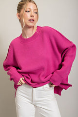 Kiki Long Sleeve Ribbed Sweater