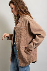 Quinn Quilted Button Down Jacket