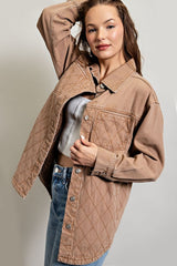 Quinn Quilted Button Down Jacket