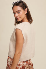 Oh So Soft Cropped Knit Vest