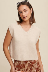 Oh So Soft Cropped Knit Vest