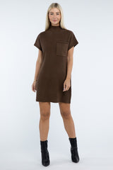 Camryn Mock Neck Sweater Dress