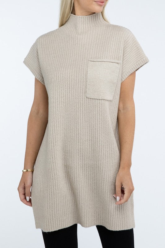 Camryn Mock Neck Sweater Dress