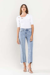 VERVET Chloe High Rise Crop Dad Jeans