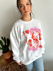 Boho Queen of Hearts Graphic Sweater