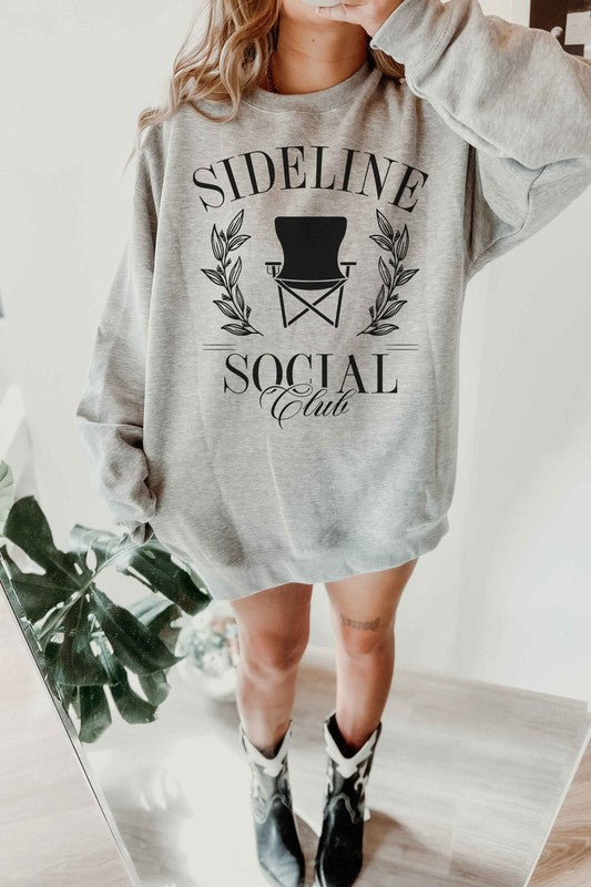 SIDELINE SOCIAL CLUB OVERSIZED SWEATSHIRT