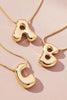 That's My Initial Bubble Letter Necklace