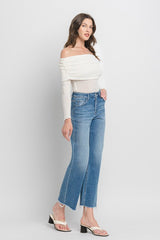 VERVET Mika High Rise Ankle Slim Wide Jeans