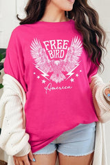 Free Bird America Graphic Heavyweight T Shirts