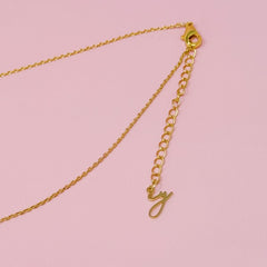 Pick Me Crystal Bubble Initial Necklace