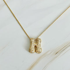 Pick Me Crystal Bubble Initial Necklace