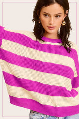 Ave Girl Striped Sweater