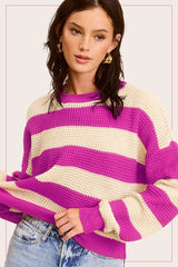 Ave Girl Striped Sweater