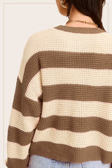 Ave Girl Striped Sweater