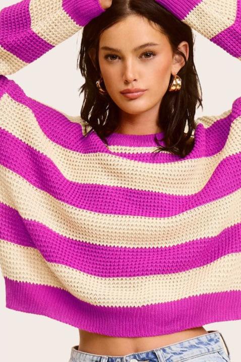 Ave Girl Striped Sweater