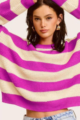 Ave Girl Striped Sweater