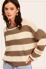 Ave Girl Striped Sweater