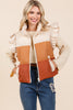 Gia Color Block Puffer Vest